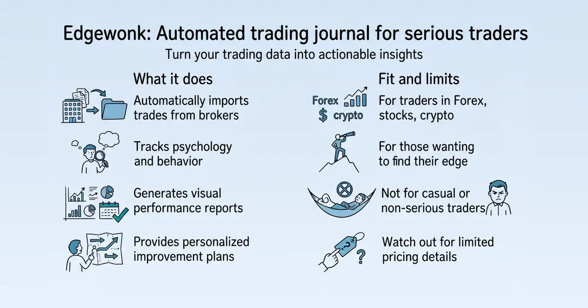 Edgewonk Trading Journal at a glance