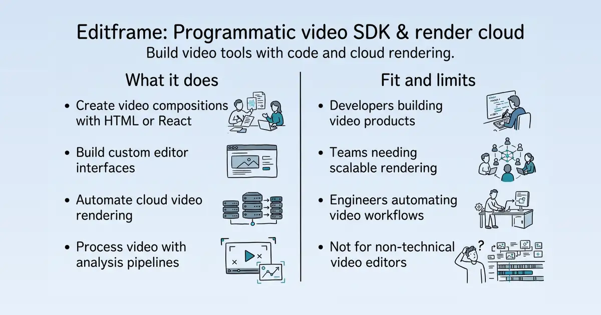 Editframe at a glance