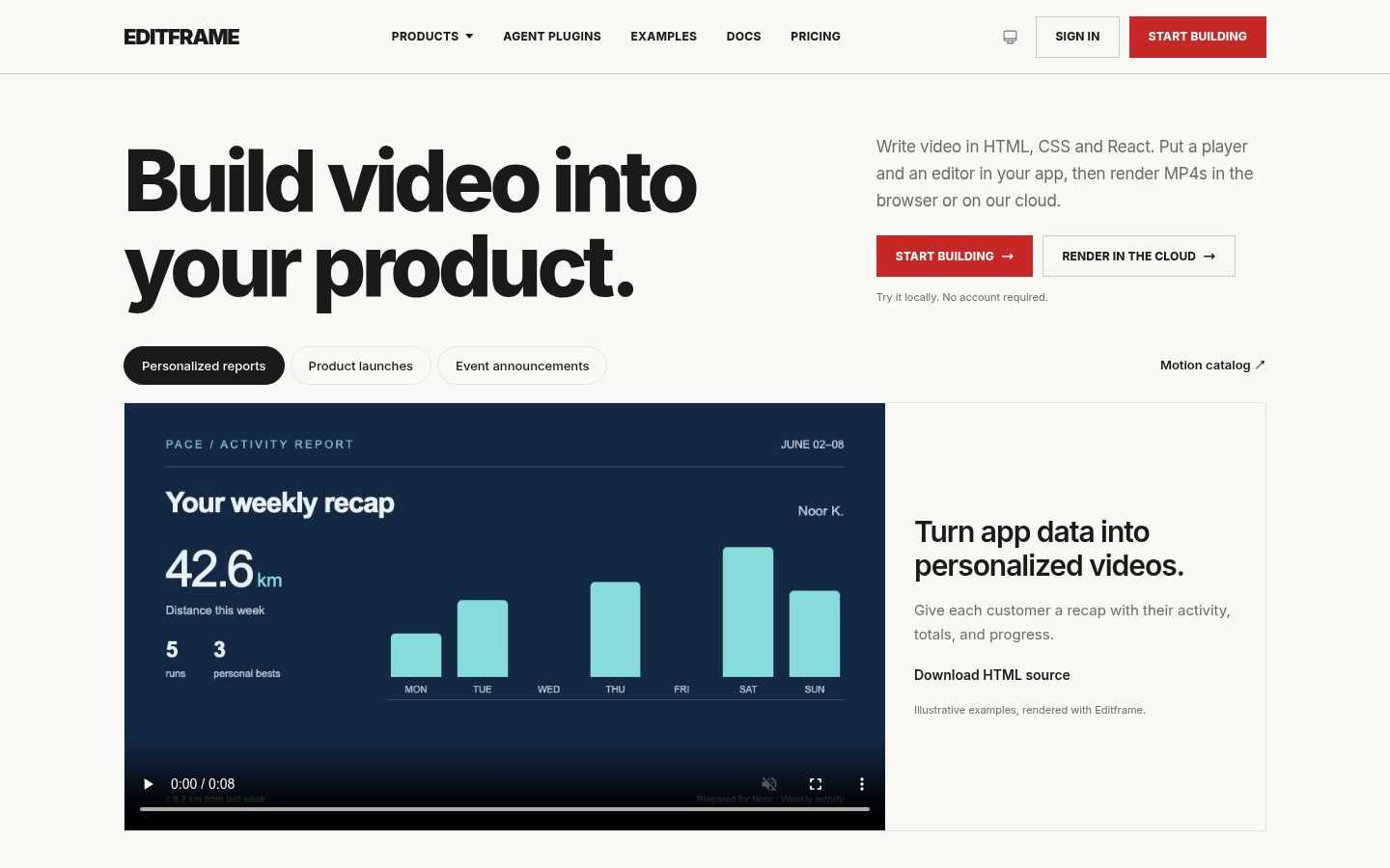 Homepage of the website, as captured