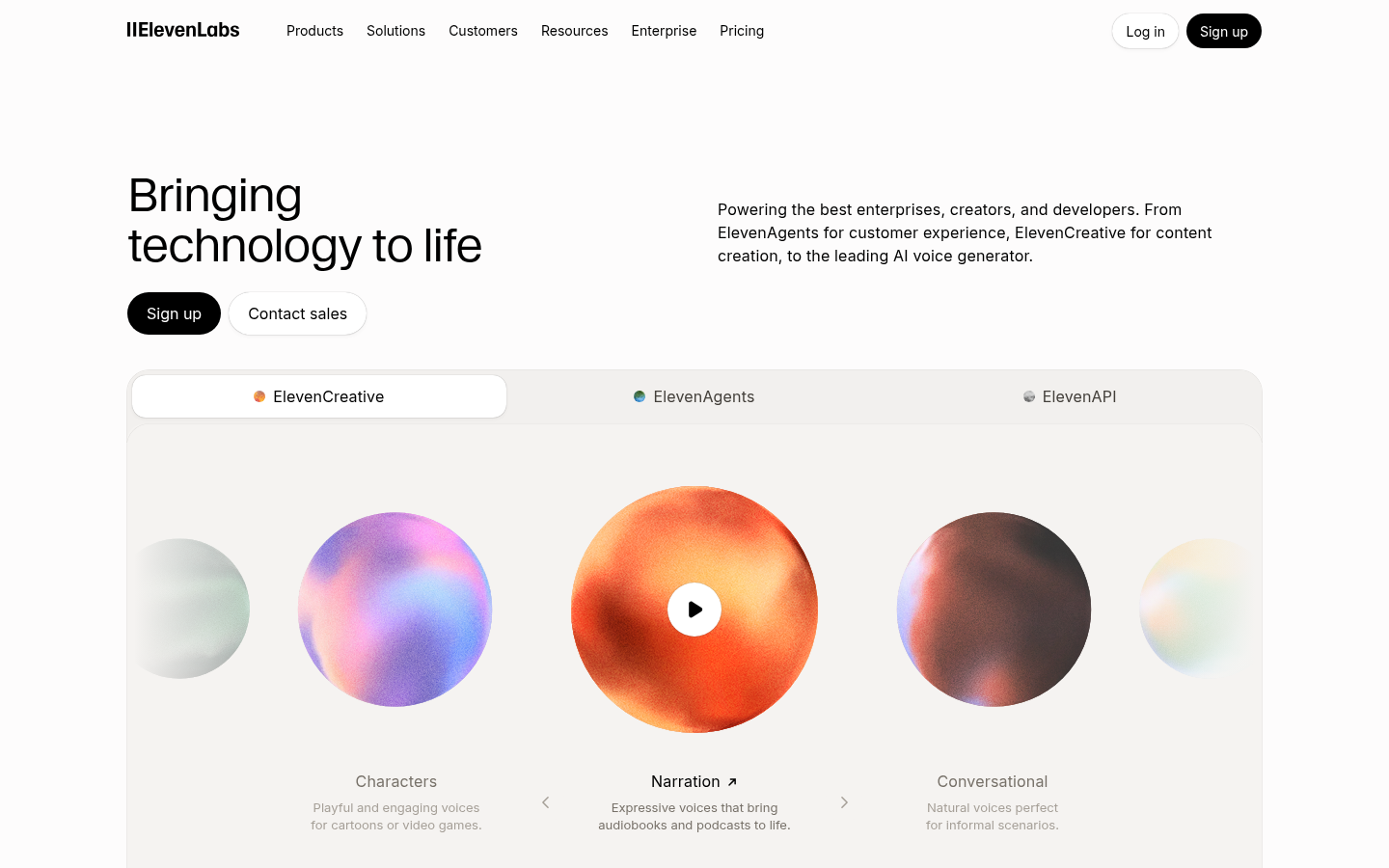 Homepage of the website, as captured