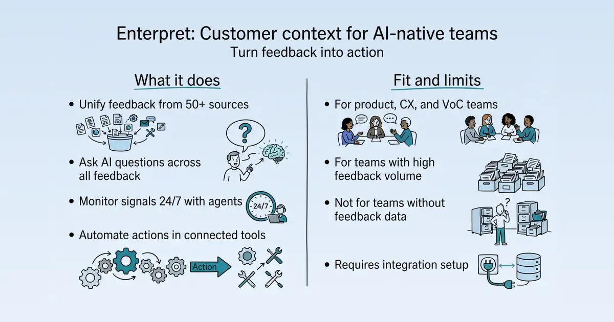 Enterpret at a glance