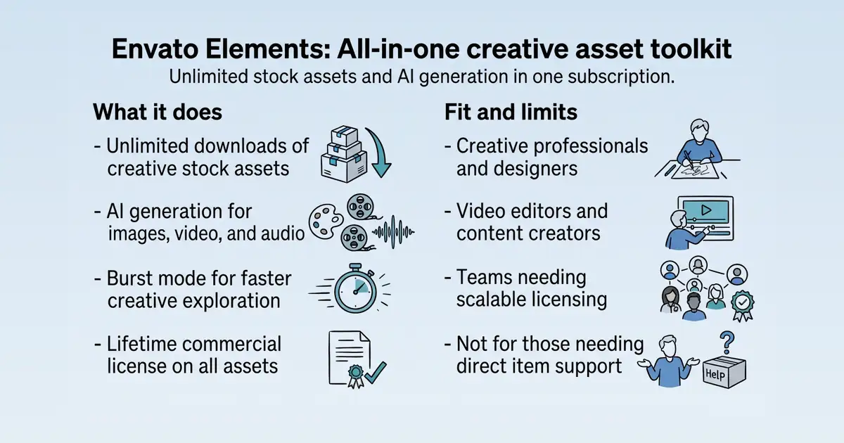 Envato Elements at a glance