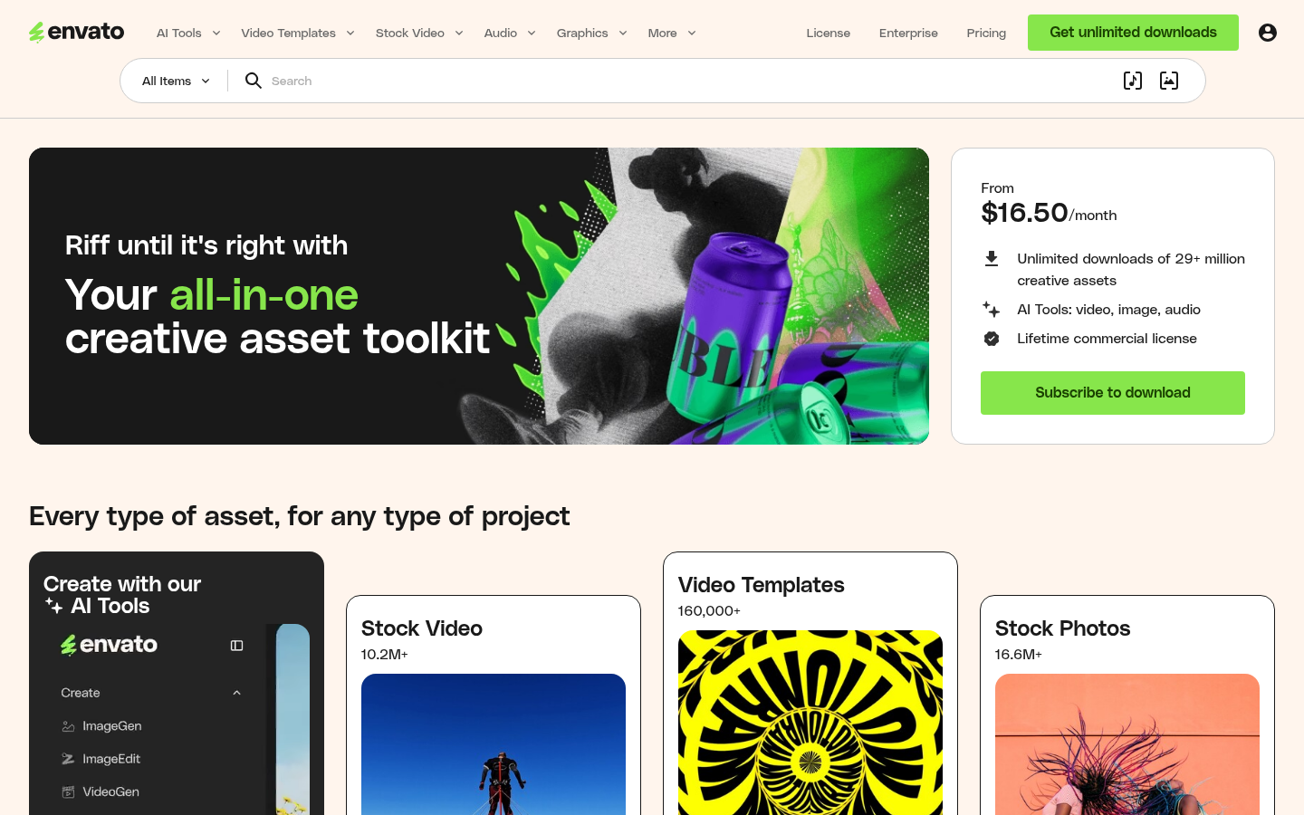 Homepage of the website, as captured