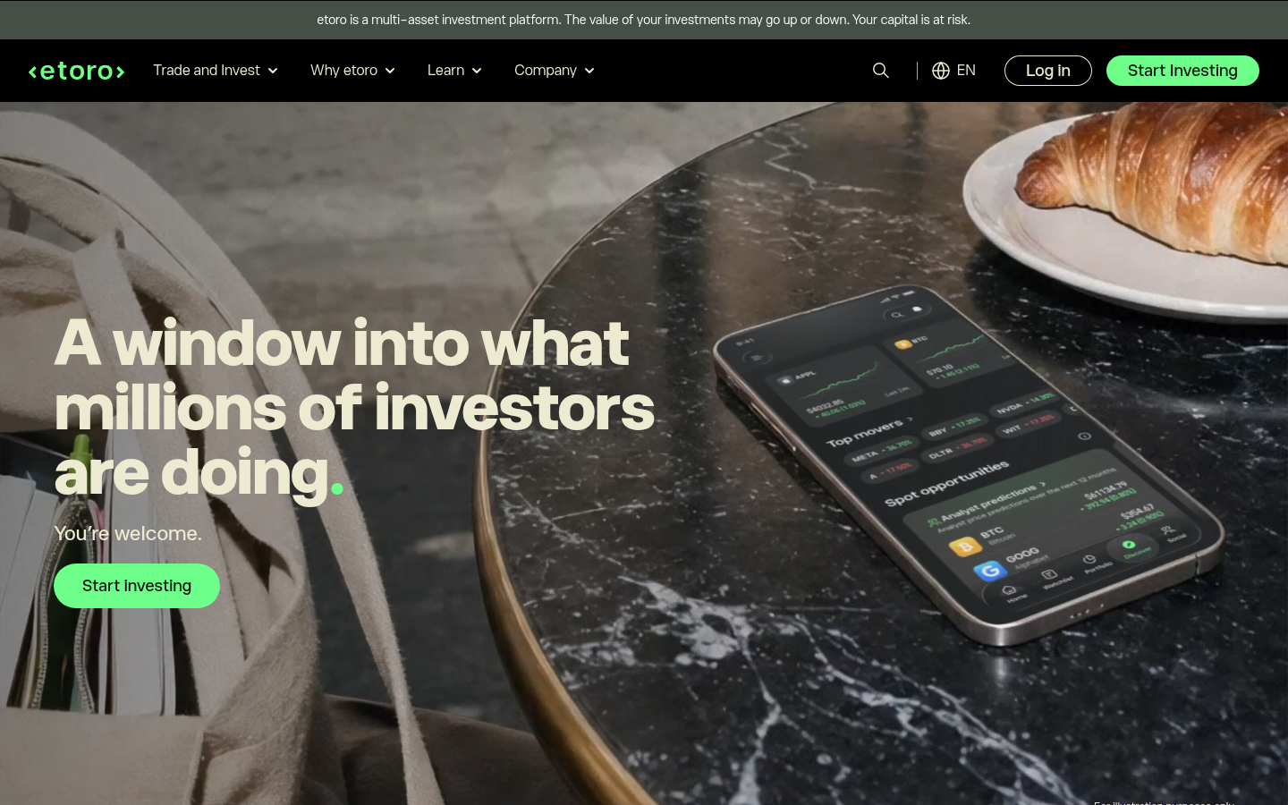 Homepage of the website, as captured
