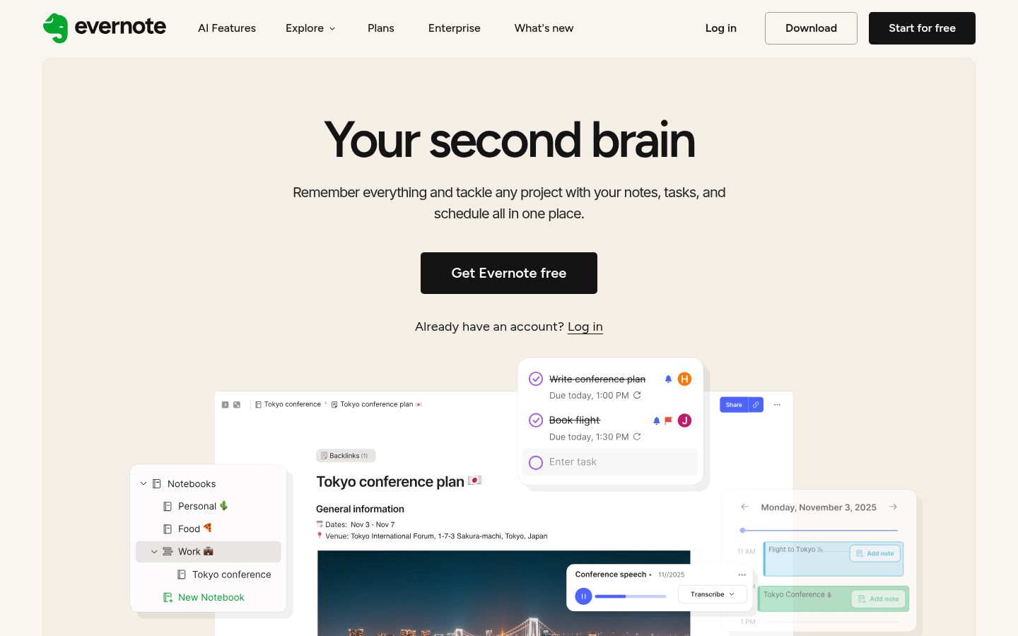 Homepage of the website, as captured