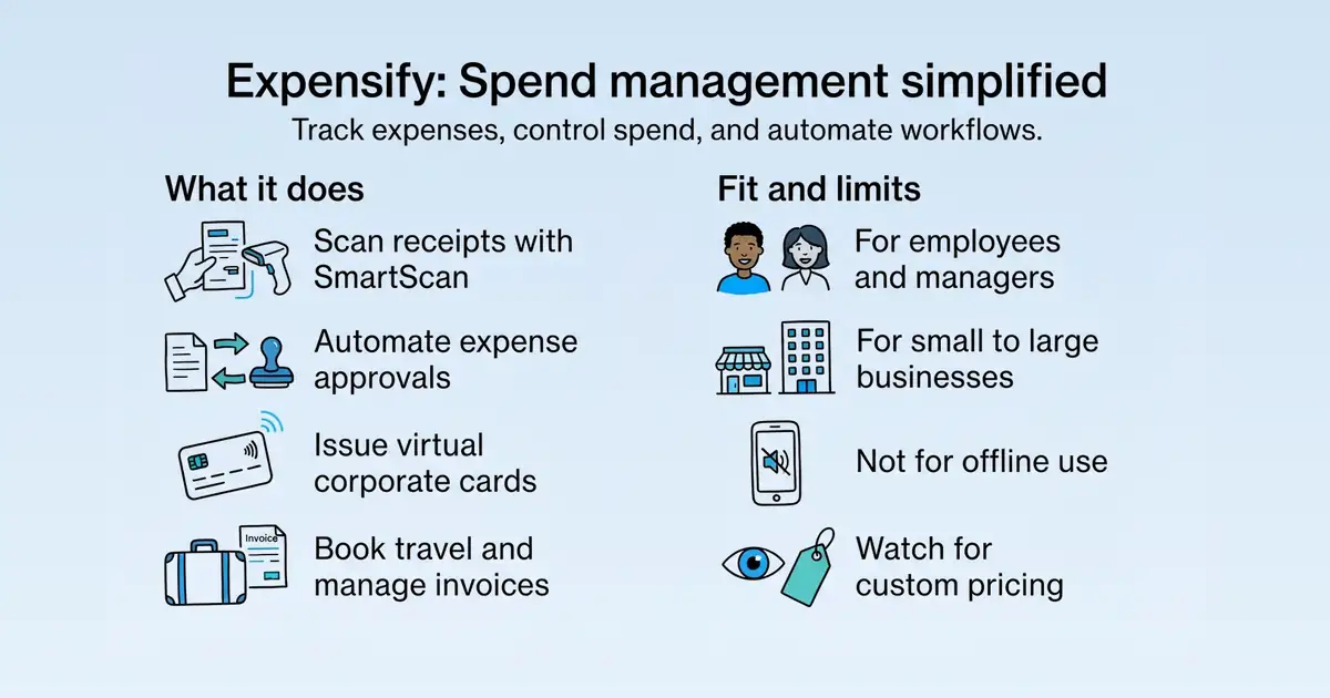 Expensify at a glance