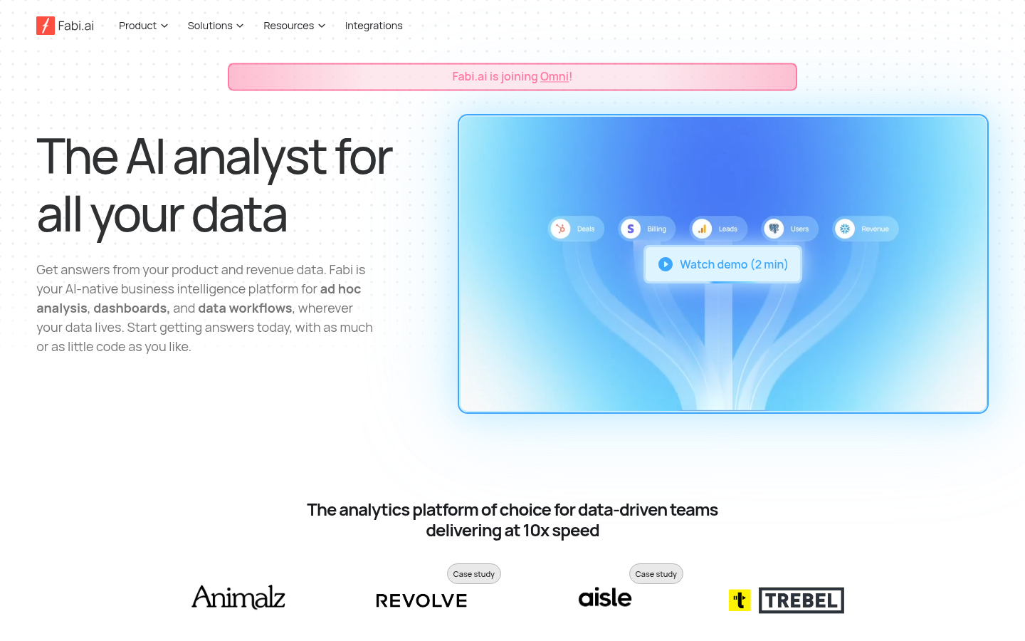 Homepage of the website, as captured