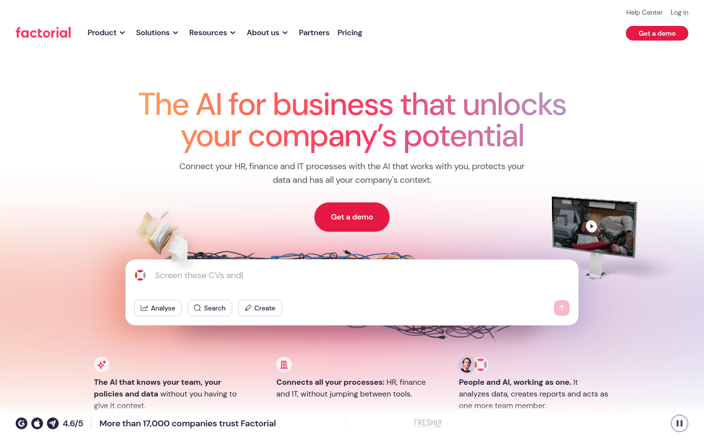 Homepage of the website, as captured