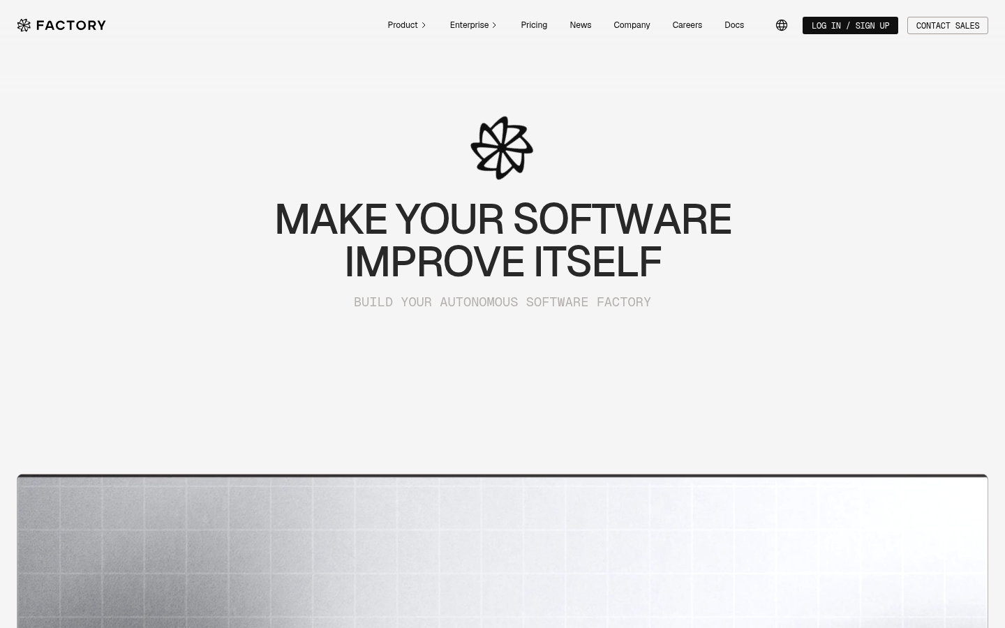 Homepage of the website, as captured
