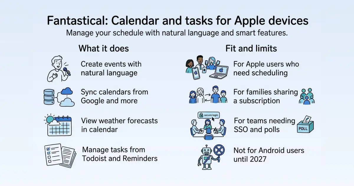 Fantastical at a glance