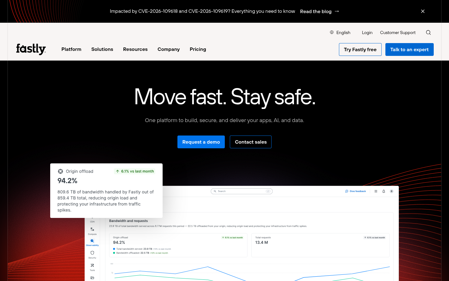 Homepage of the website, as captured
