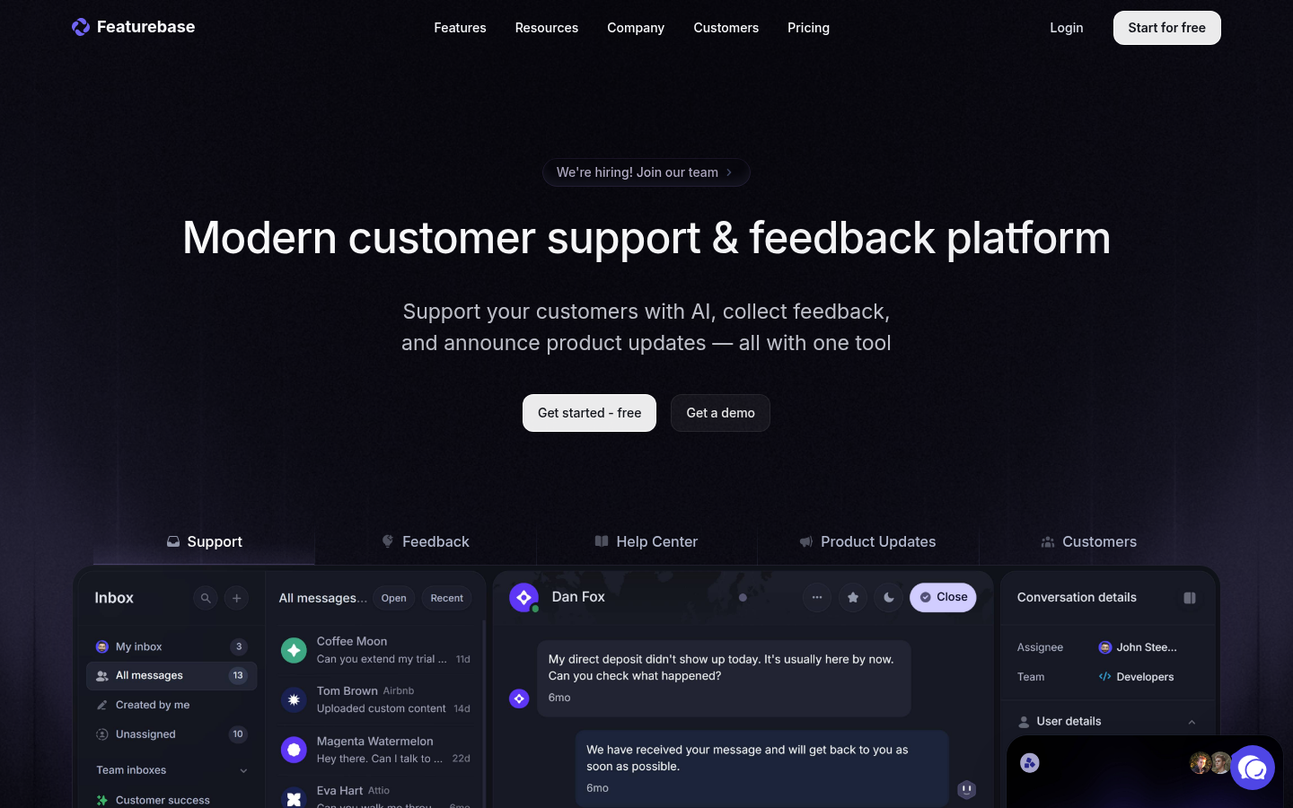 Homepage of the website, as captured