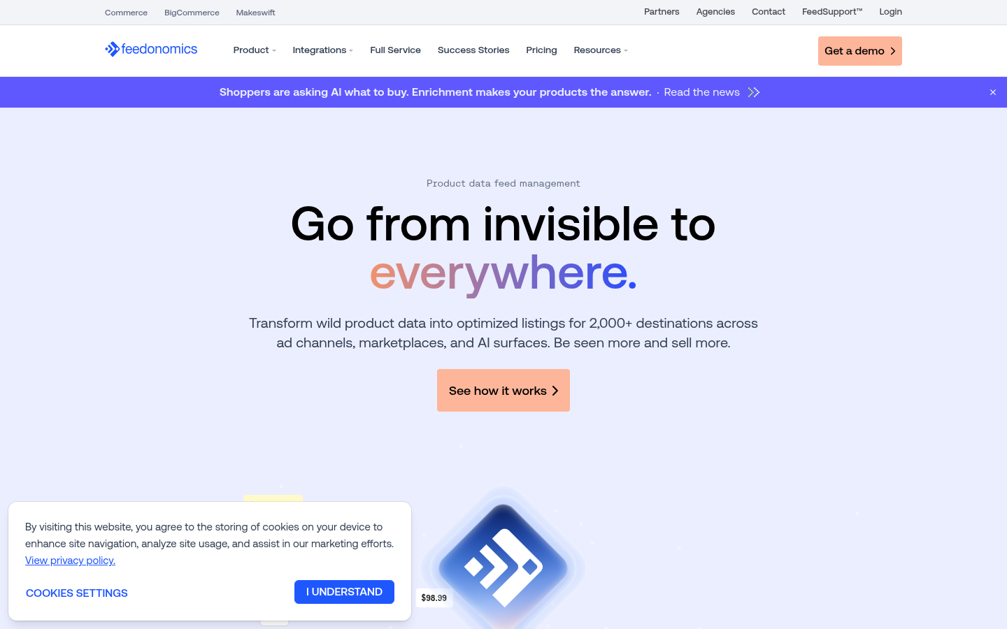 Homepage of the website, as captured