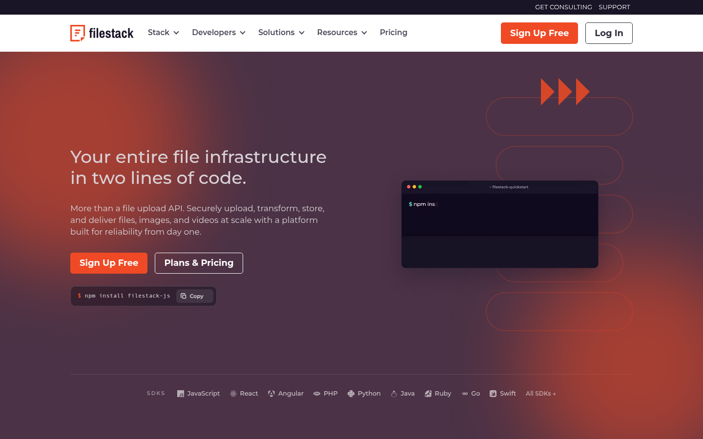 Homepage of the website, as captured