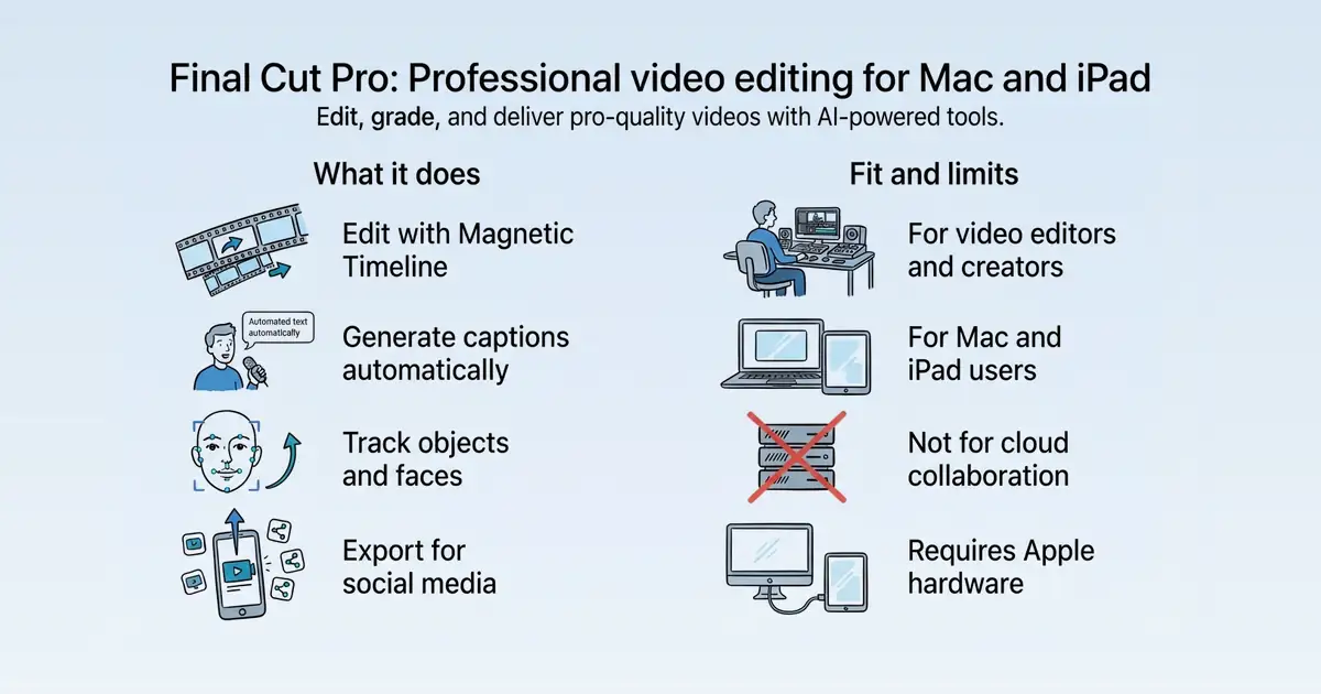 Final Cut Pro at a glance