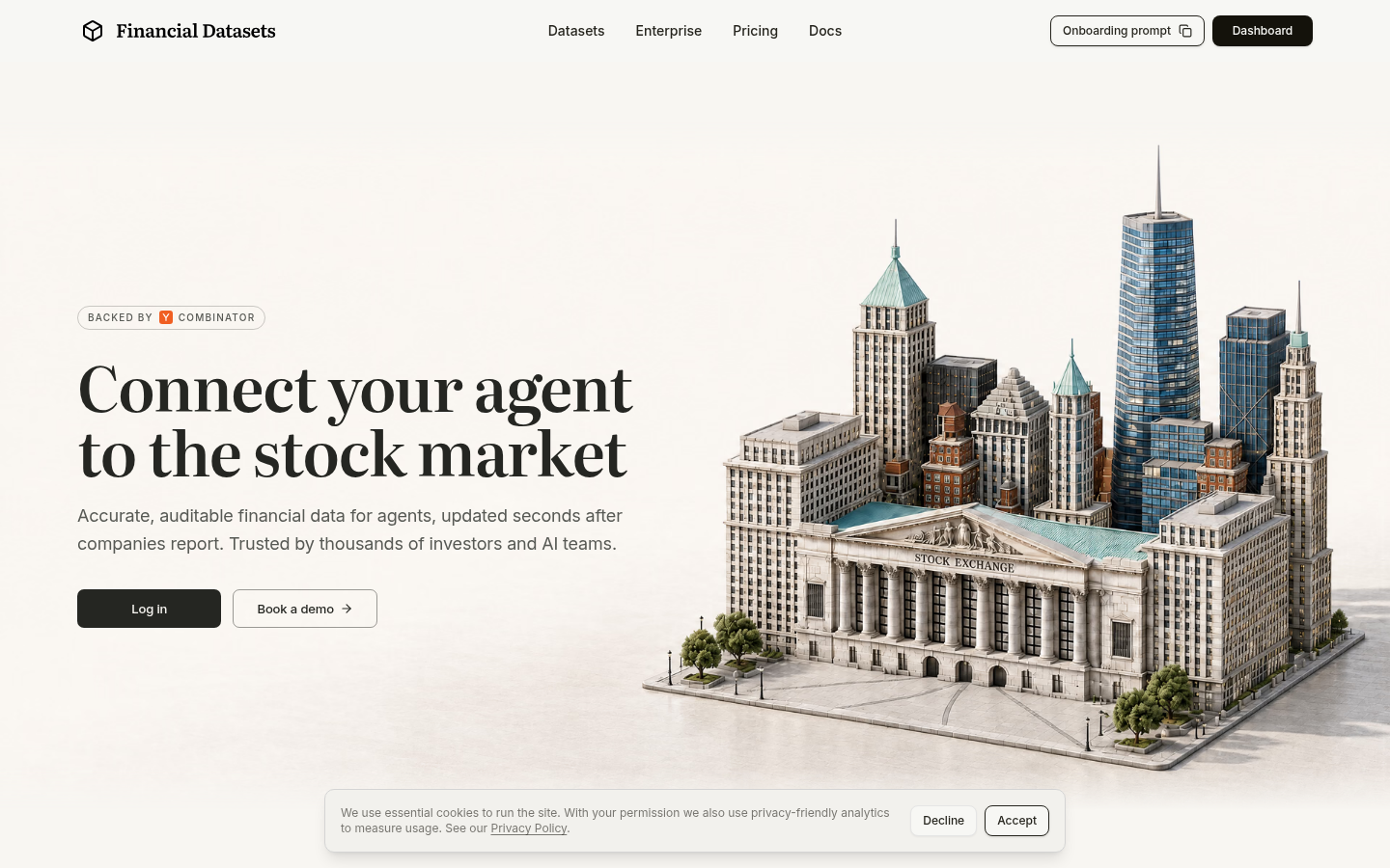 Homepage of the website, as captured