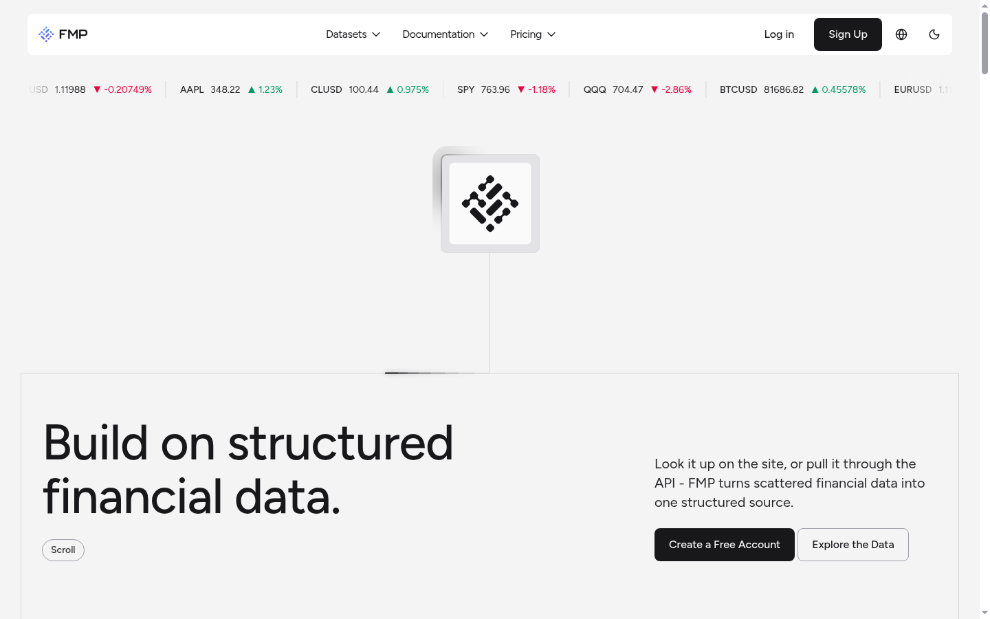 Homepage of the website, as captured