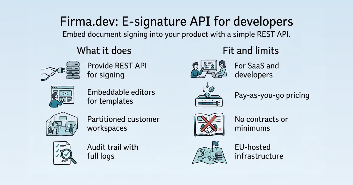 Firma.dev at a glance
