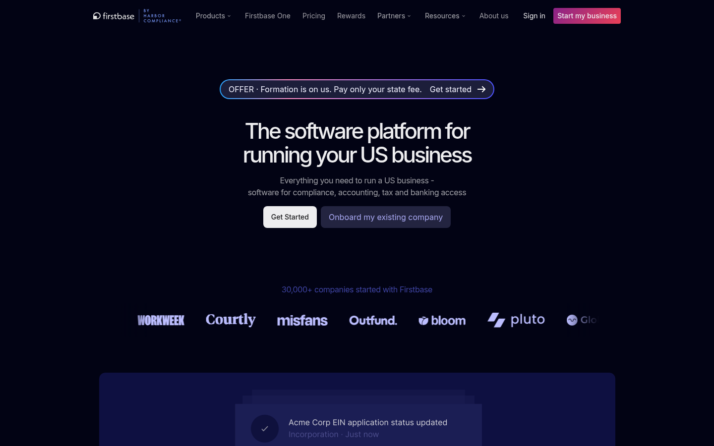 Homepage of the website, as captured