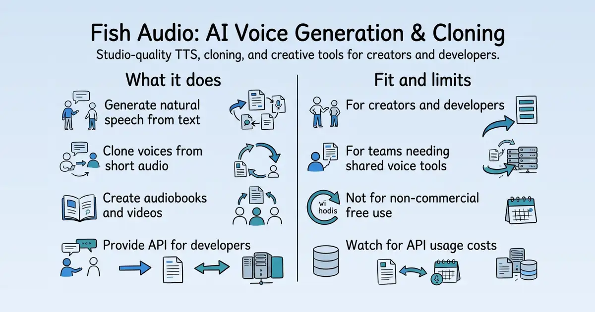 Fish Audio at a glance
