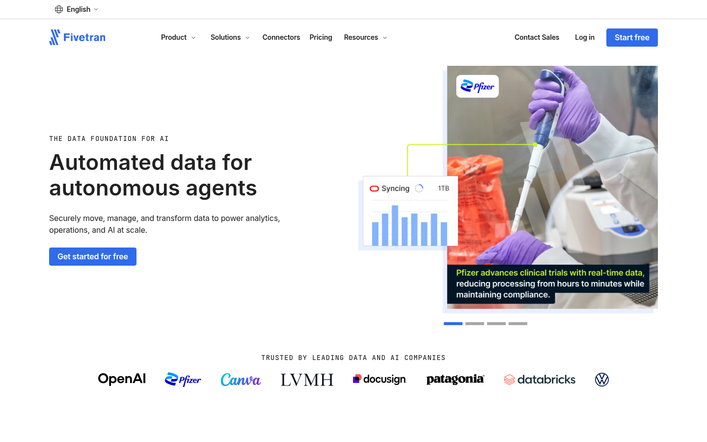 Homepage of the website, as captured