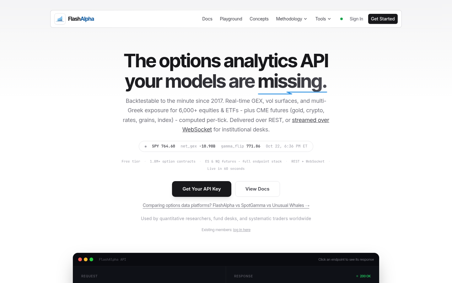 Homepage of the website, as captured