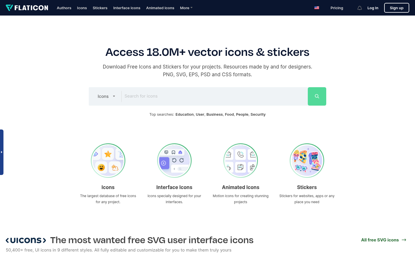 Homepage of the website, as captured