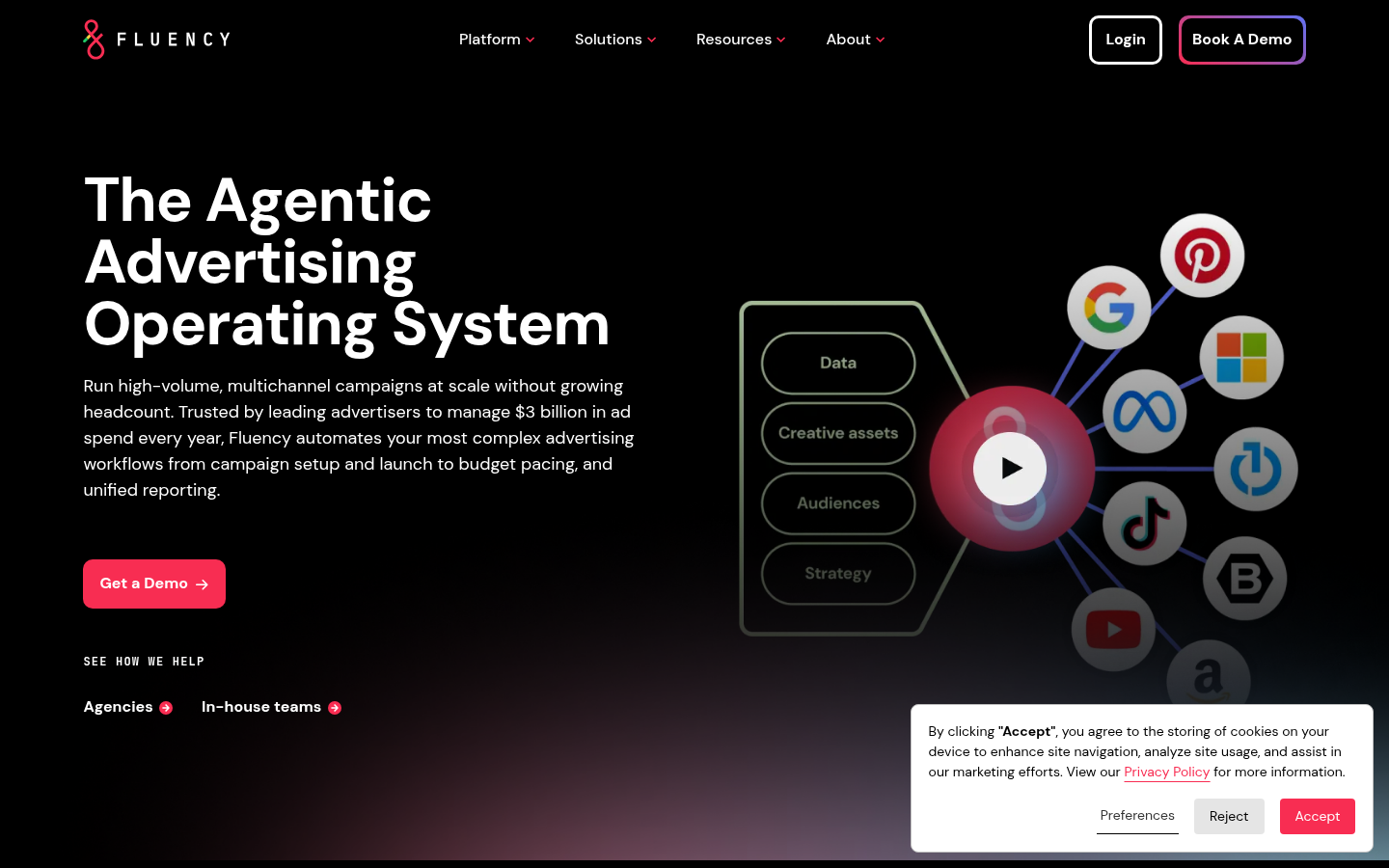 Homepage of the website, as captured