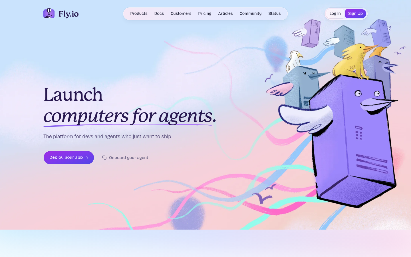 Homepage of the website, as captured