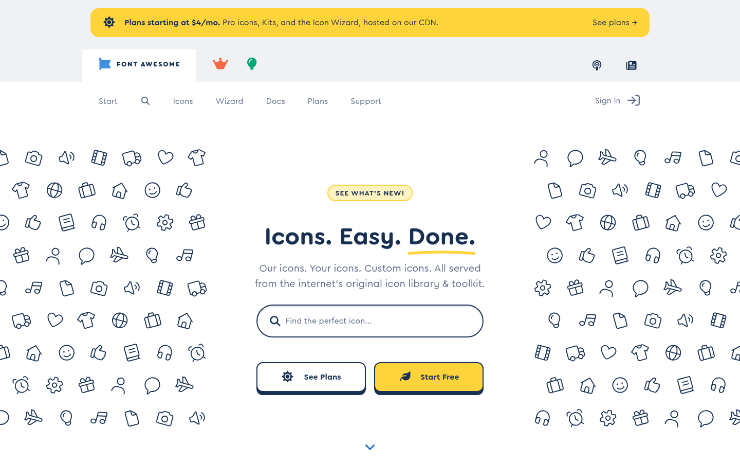 Homepage of the website, as captured