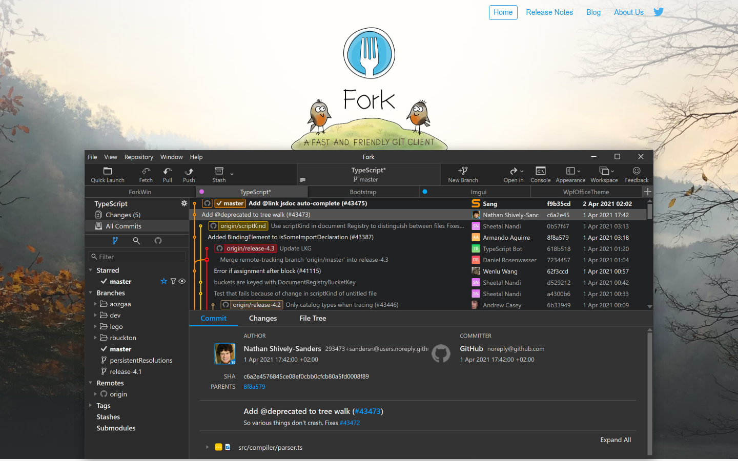 Homepage of the website, as captured