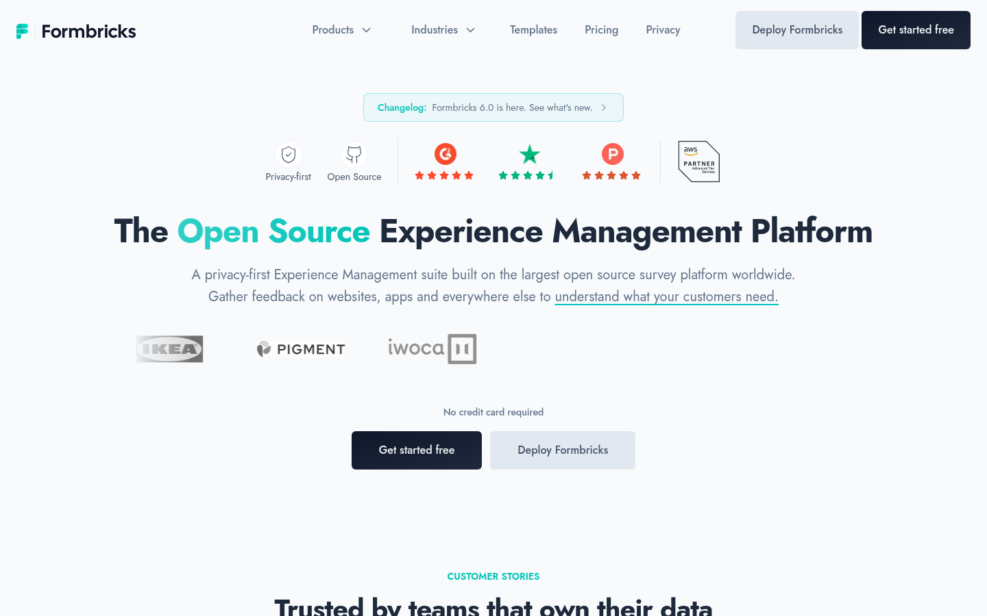 Homepage of the website, as captured
