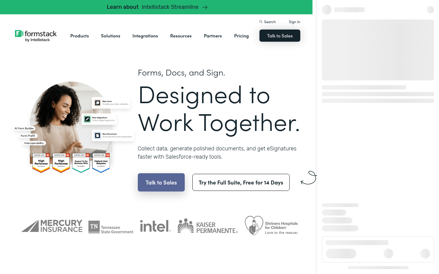 Homepage of the website, as captured
