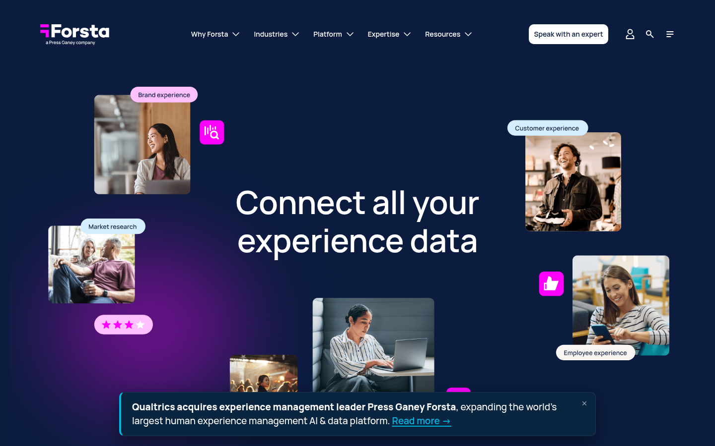 Homepage of the website, as captured