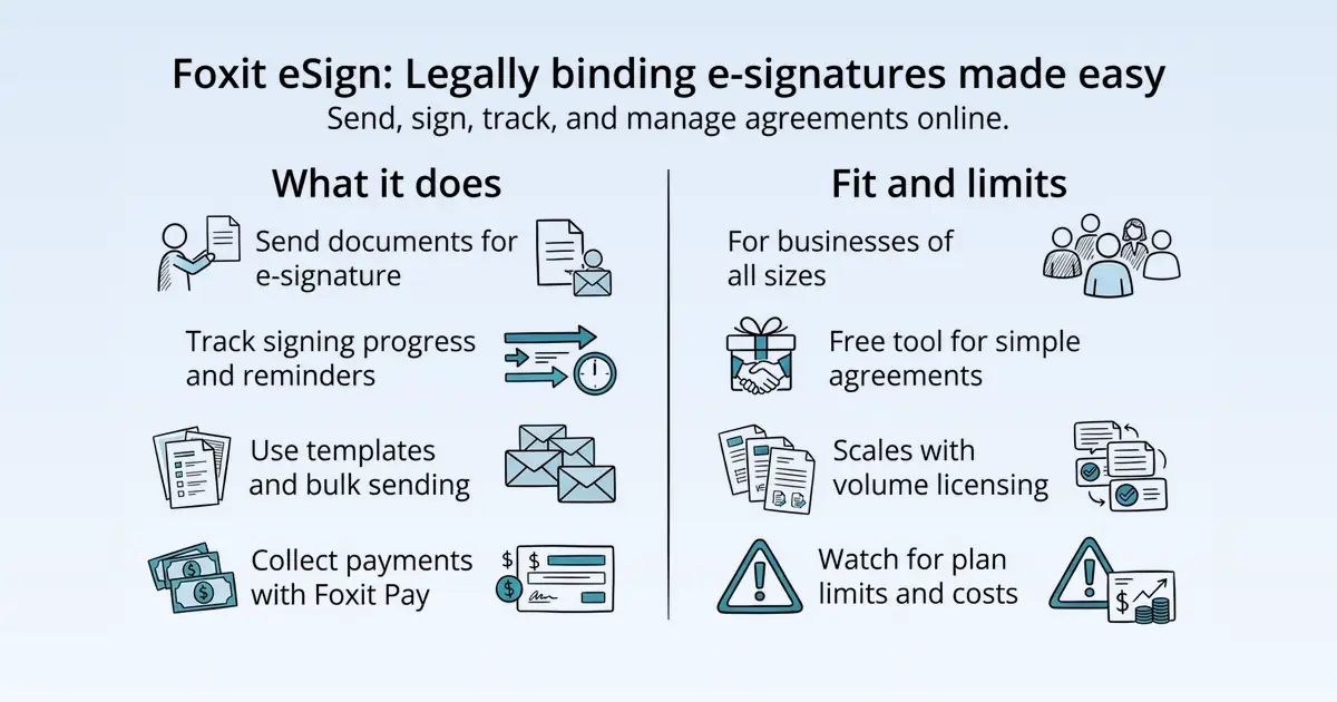 Foxit eSign at a glance
