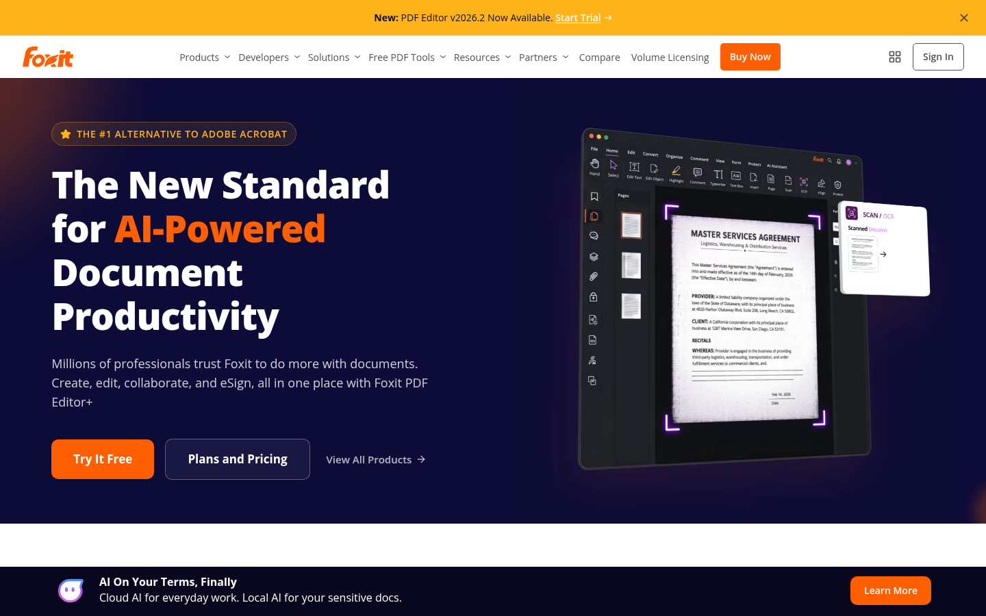 Homepage of the website, as captured