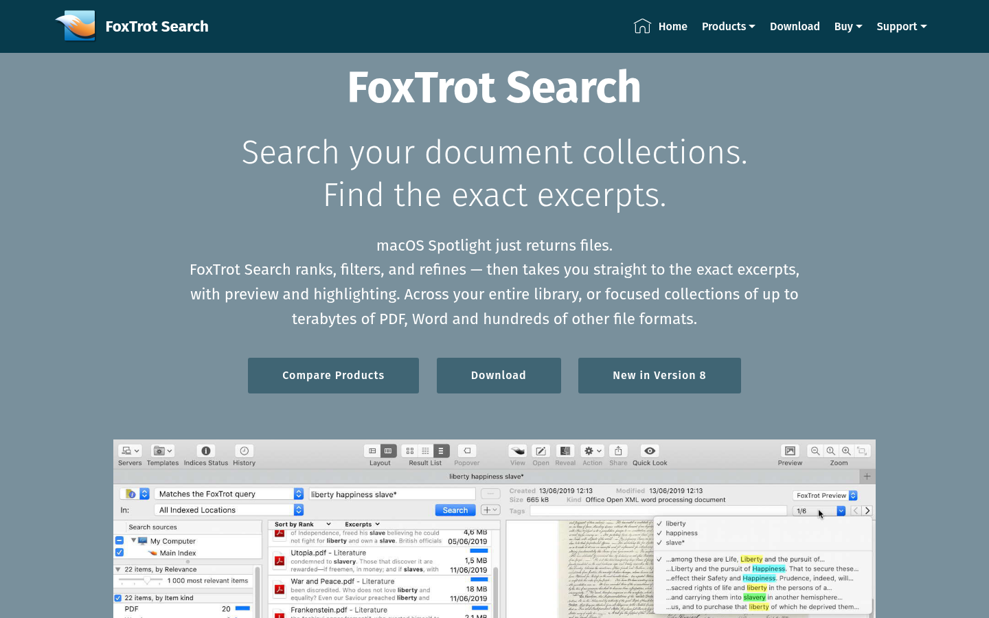 Homepage of the website, as captured