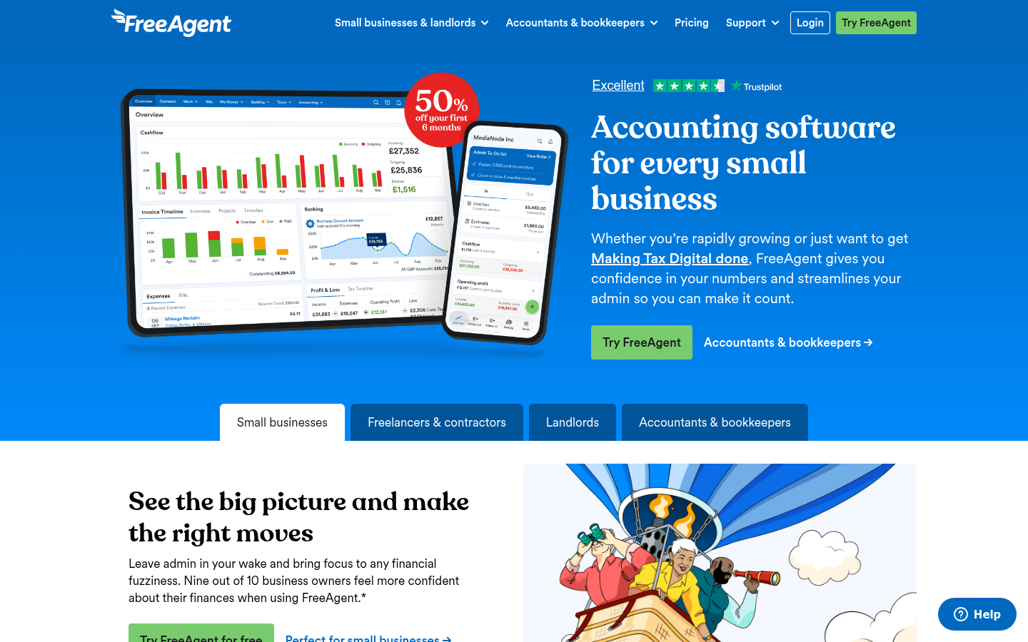Homepage of the website, as captured