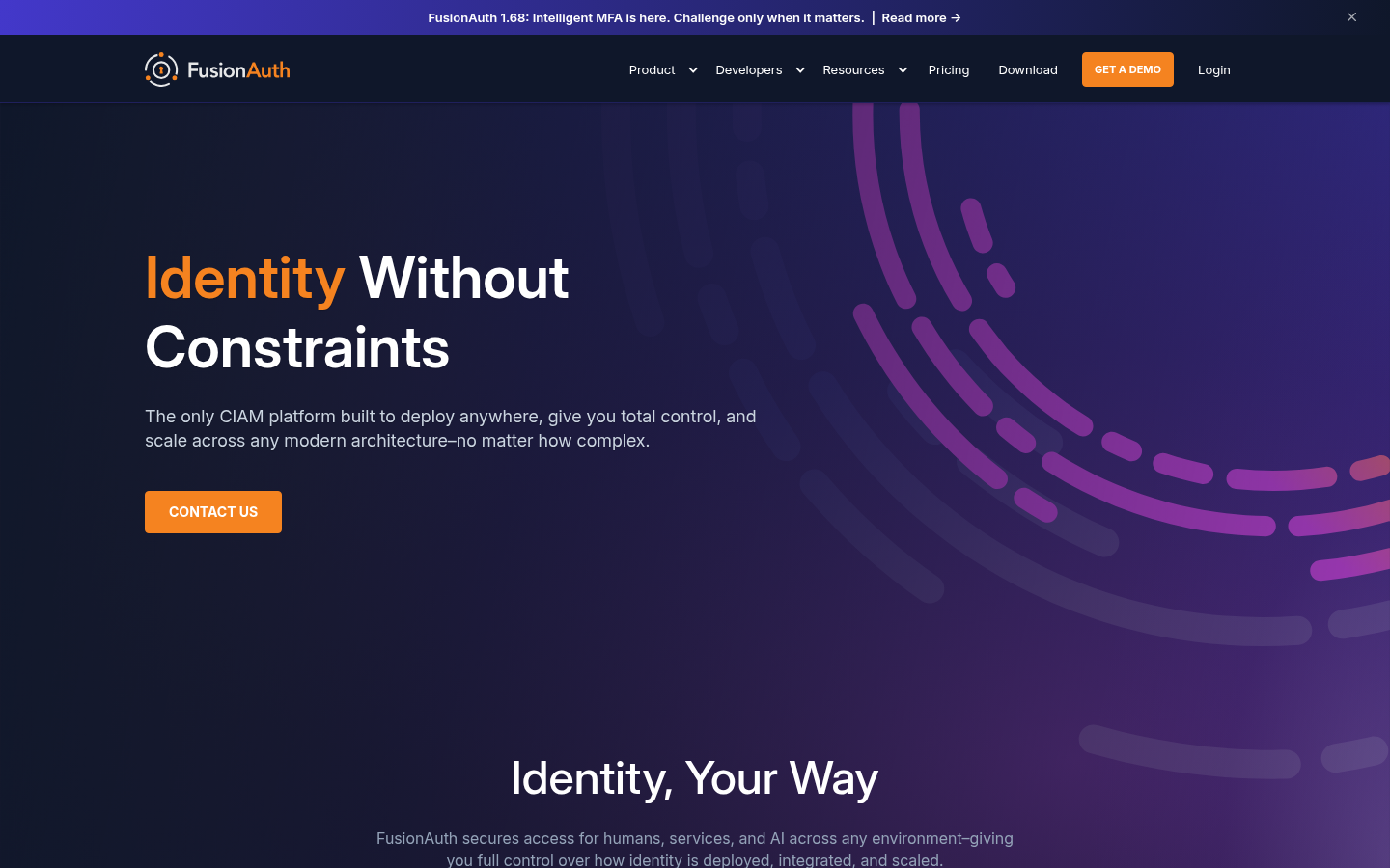 Homepage of the website, as captured