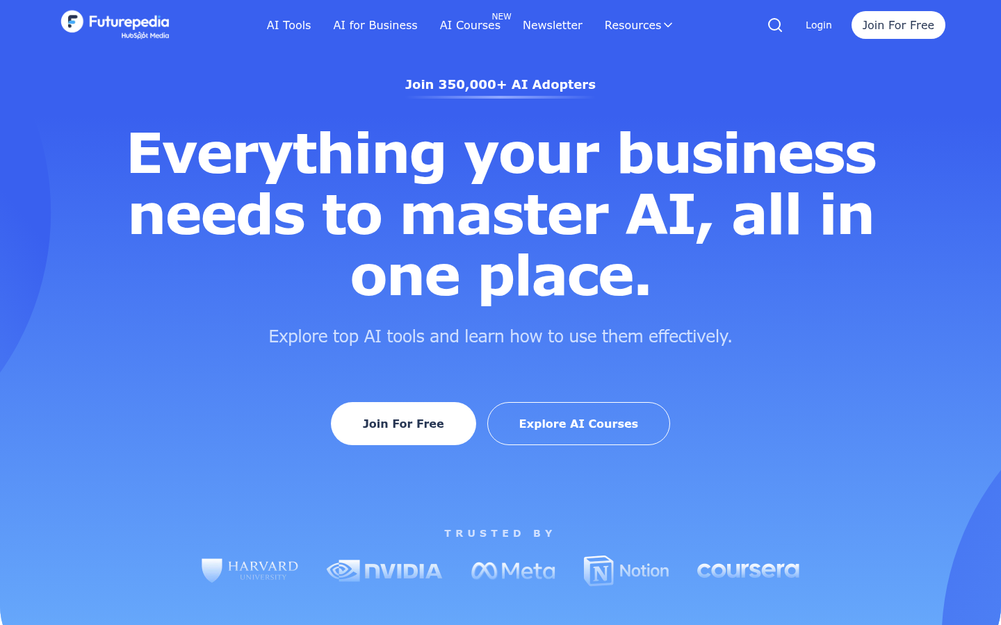 Homepage of the website, as captured