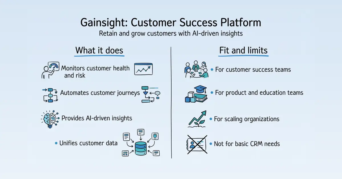Gainsight Customer Success Platform at a glance
