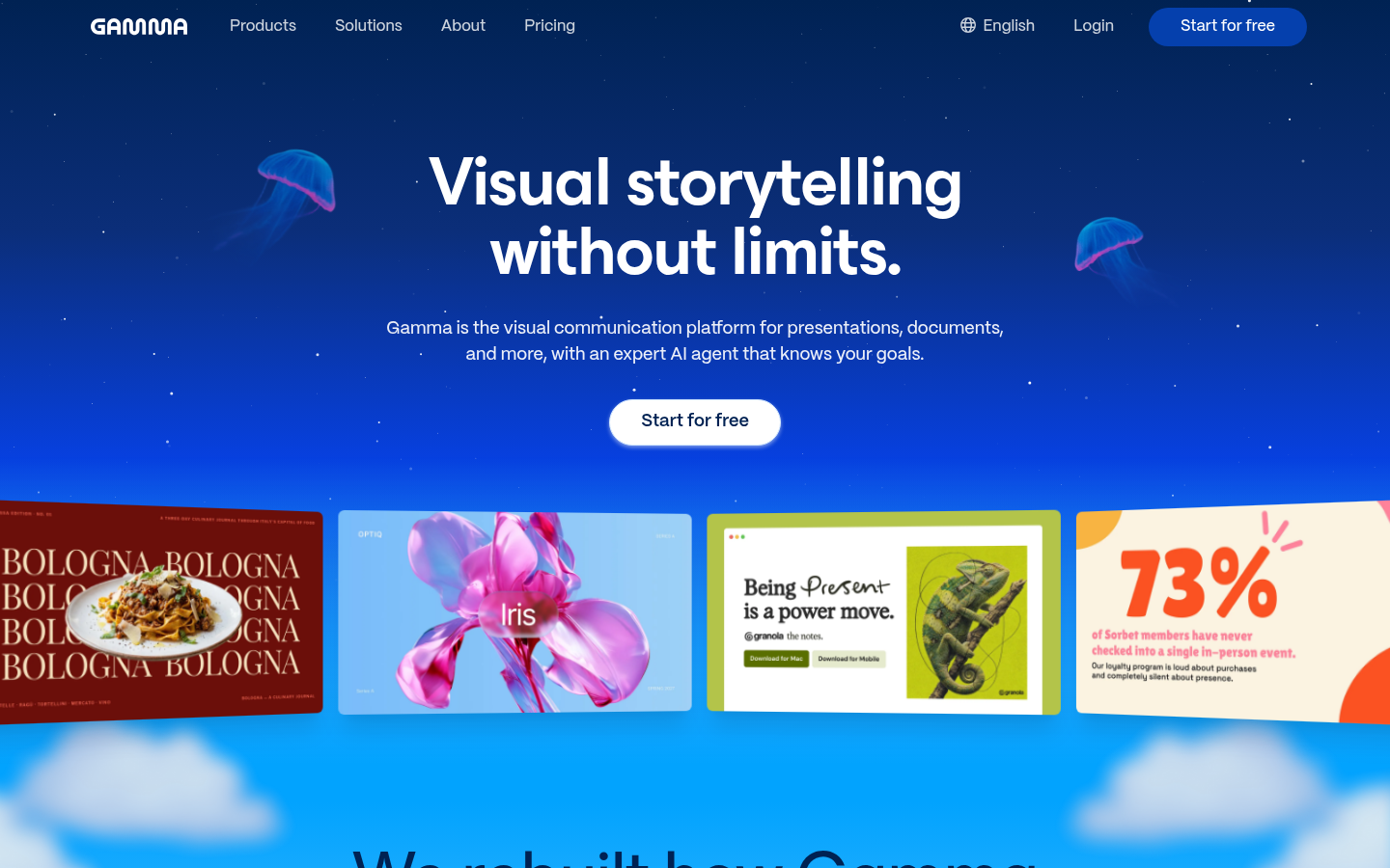 Homepage of the website, as captured