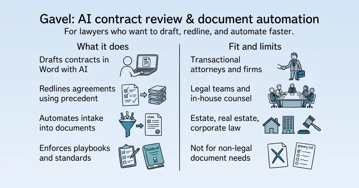 Gavel at a glance