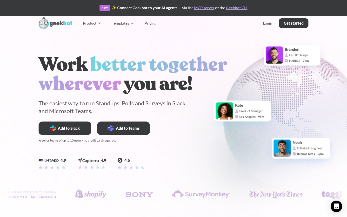 Homepage of the website, as captured