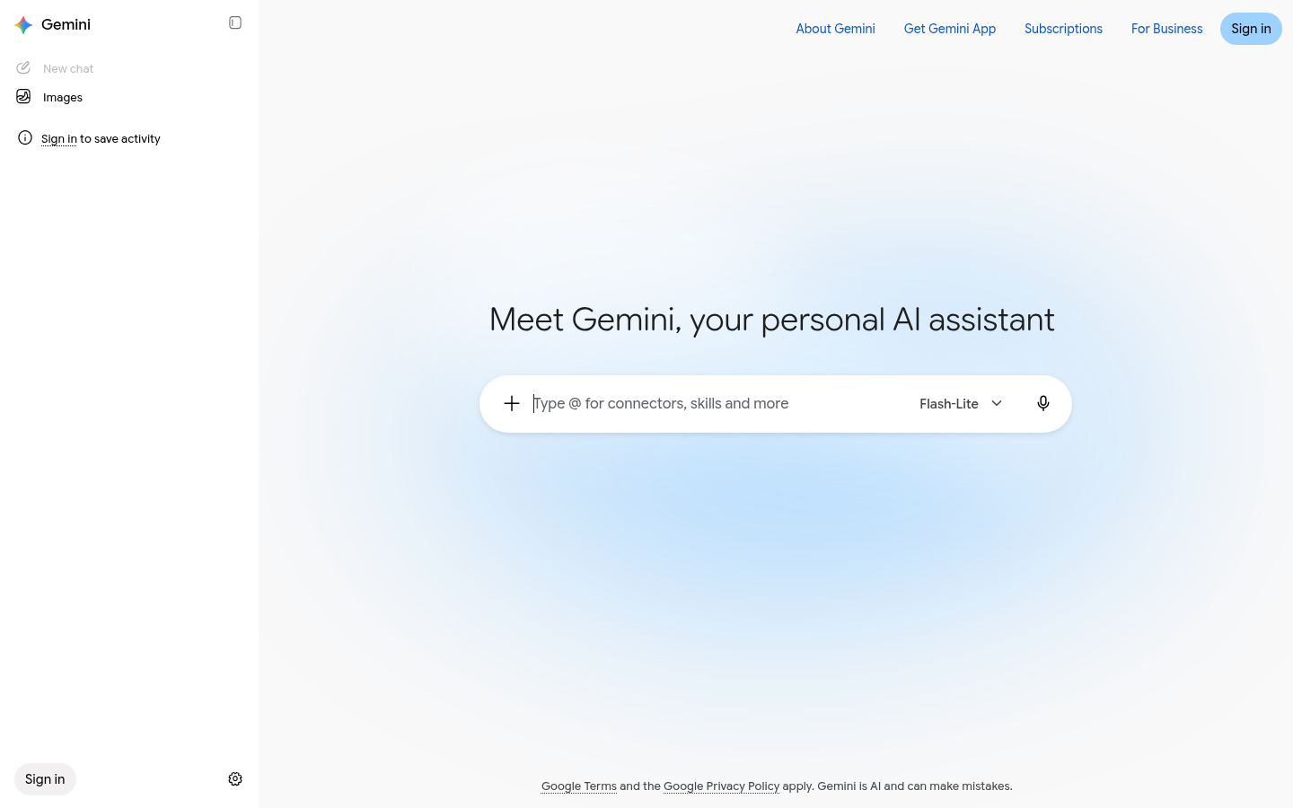 Homepage of the website, as captured