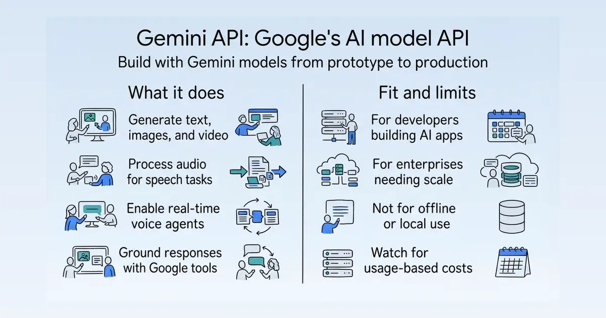 Gemini API at a glance