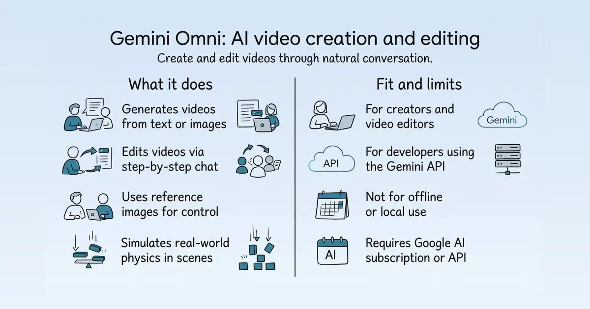 Gemini Omni at a glance
