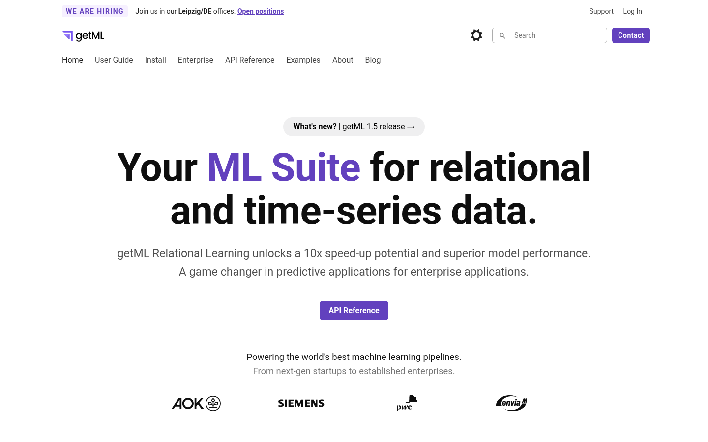 Homepage of the website, as captured