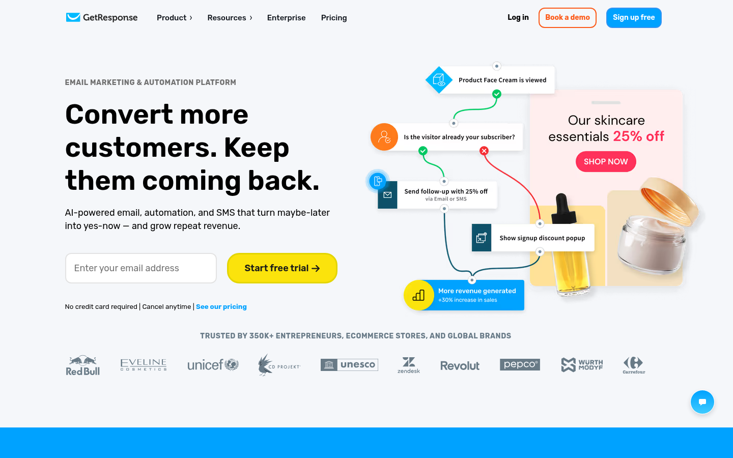 Homepage of the website, as captured
