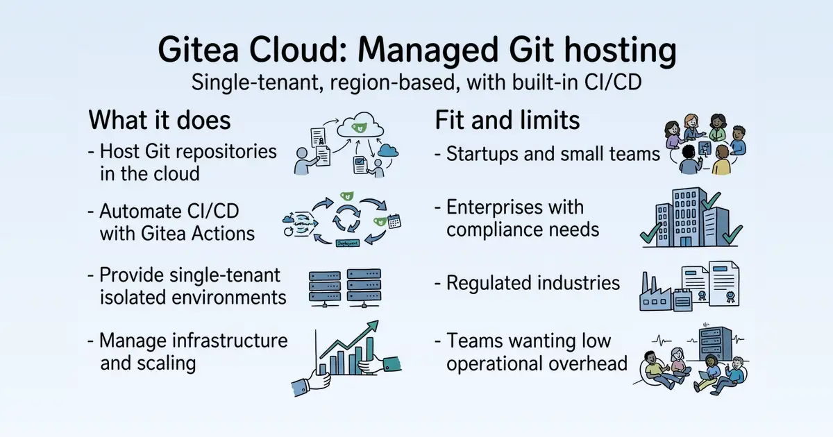 Gitea Cloud at a glance